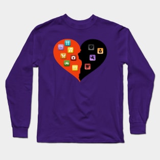 Love vs Hate - Apps Long Sleeve T-Shirt